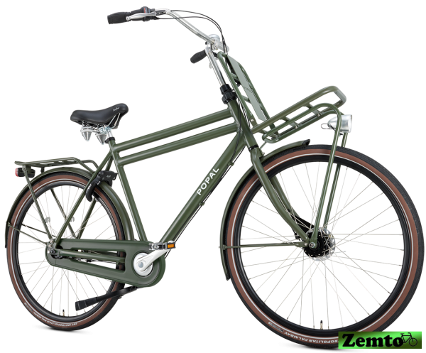 Herren Hollandrad Daily Dutch Prestige 7 Gang  , 50 cm, Army grün